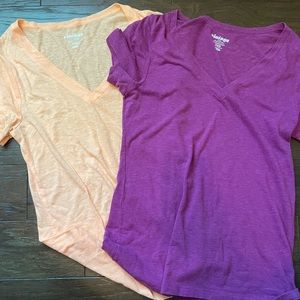 Vintage tee bundle in orange and purple from old navy